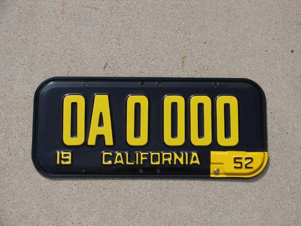 California car license plates